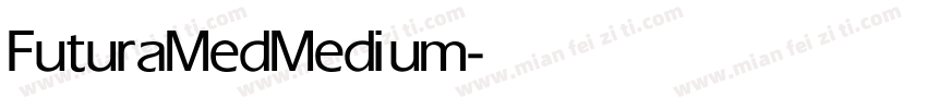 FuturaMed Medium字体转换